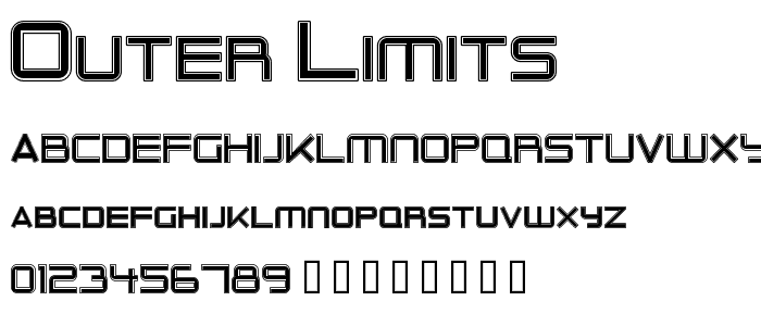 Outer Limits font
